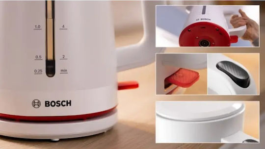 Bosch MyMoment Електрически Канa 1.7л 2400W Бял