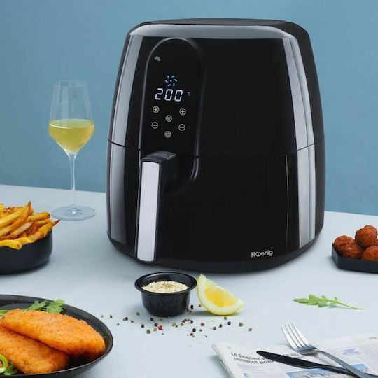 HKoenig Friteuză cu aer 5.5lt Negru FRY820
