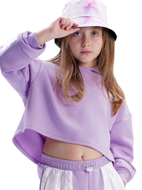 Energiers Kinder Sweatshirt mit Kapuze lila