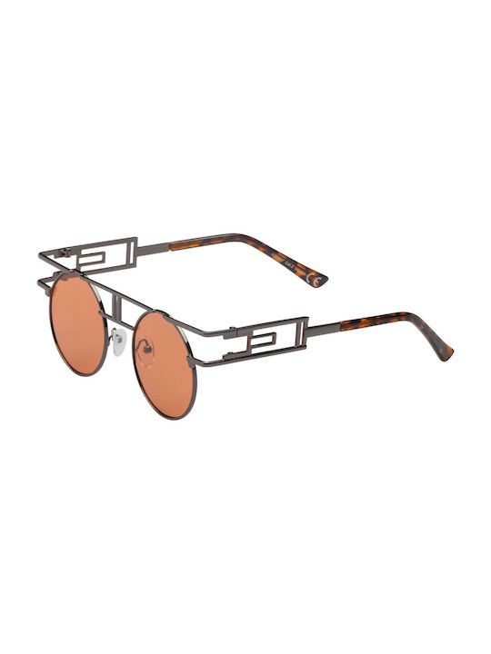 Sunglasses with Silver Metal Frame 01-9897-Black-Salmon