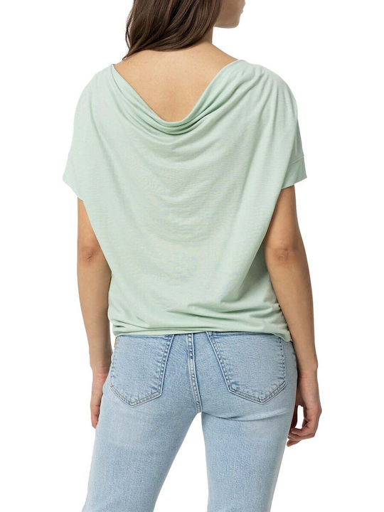 Tiffosi Γυναικείο Oversized T-shirt Μέντα