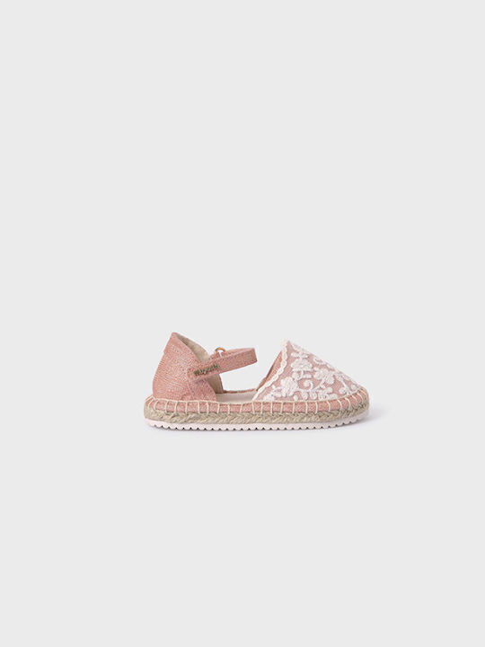 Kids Espradrilles with Hoop & Loop Closure Pink
