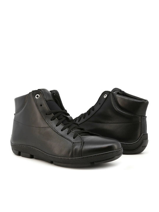 Leather Men's Boots Black