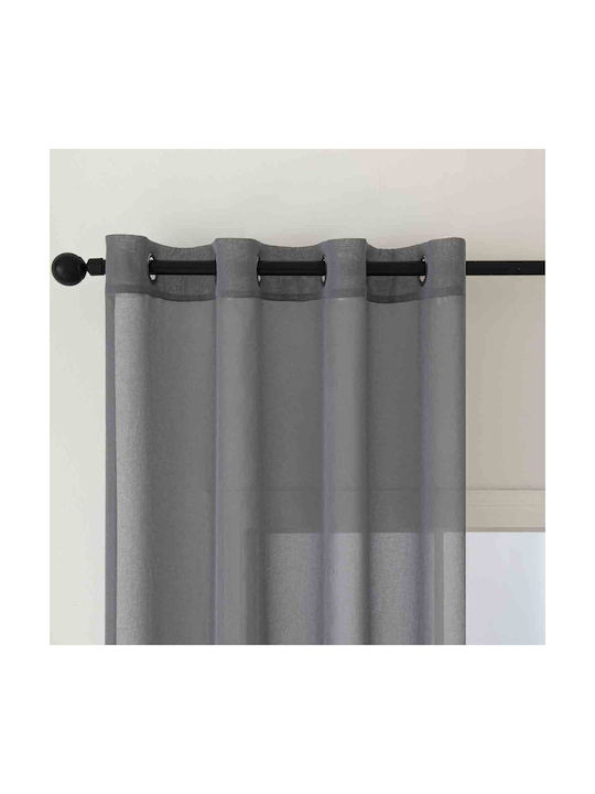 Beauty Home Sharp Art 8448 Ύφασμα Κουρτίνας Γκρι