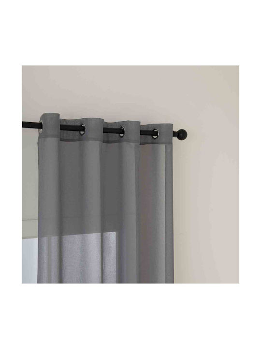 Beauty Home Sharp Art 8448 Ύφασμα Κουρτίνας Γκρι