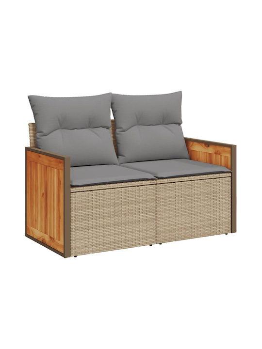 Canapea Cu Patru Locuri De Exterior Din Rattan Cu Perne 55x55x69cm