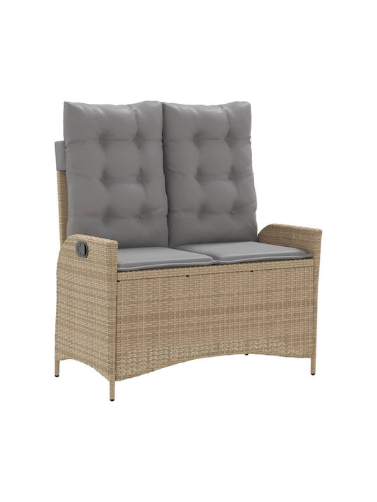 Garden & Outdoor Furniture Sets Dining Room Set 2 Pieces Beige with Pillows