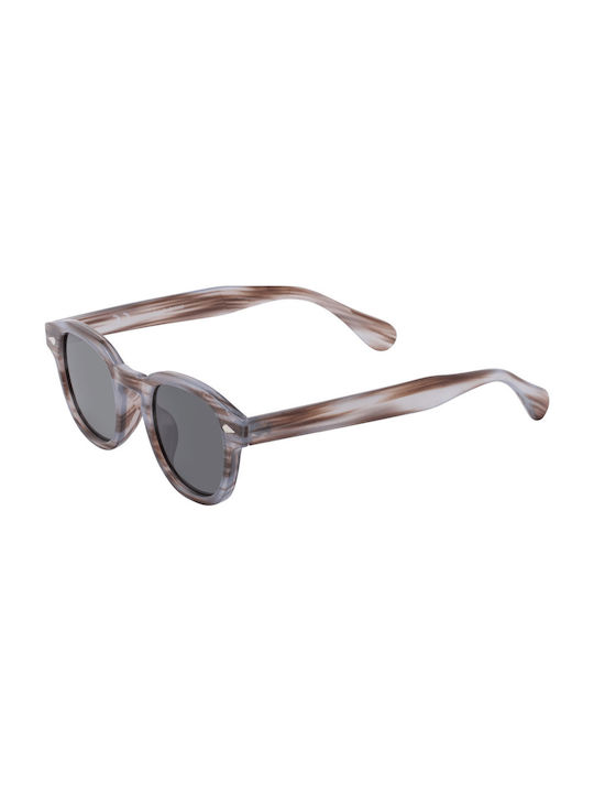 Sunglasses with Gray Wooden Frame and Gray Lens 01-6213-03