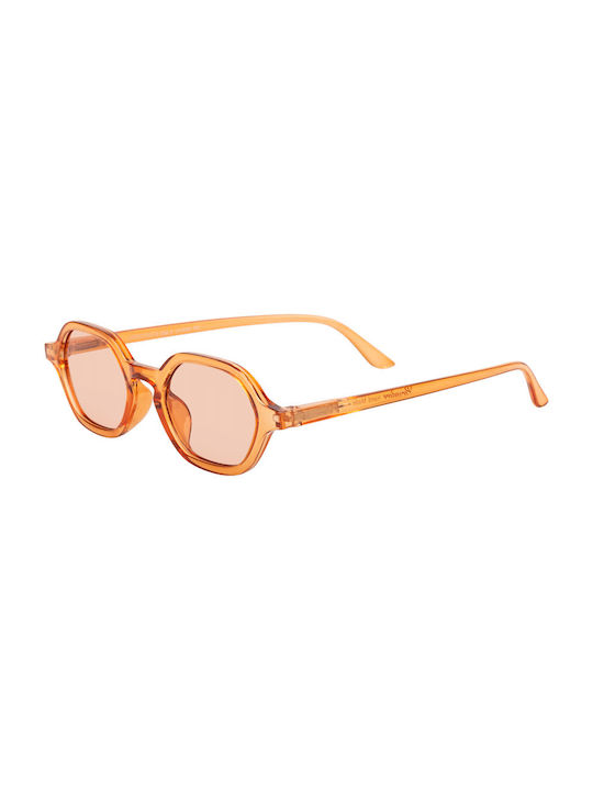 Sunglasses with Orange Plastic Frame and Pink Lens 05-6917-3