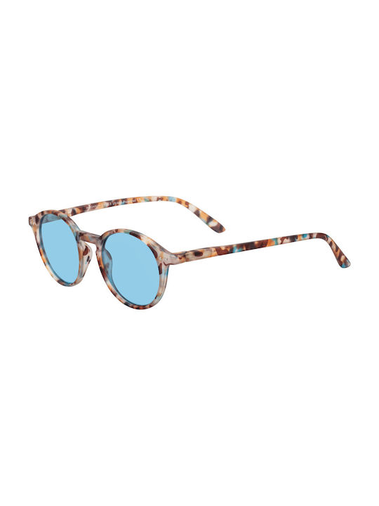 Ochelari de soare cu Multicolor Broască țestoasă Din plastic Rame și Albastru deschis Polarizate Lentilă 05-2243CH-7