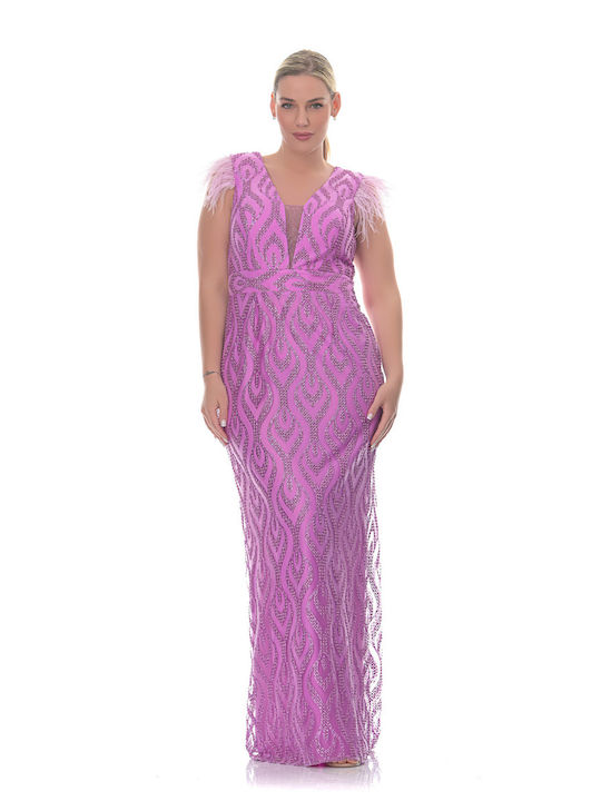 Farmaki Maxi Kleid Fuchsia