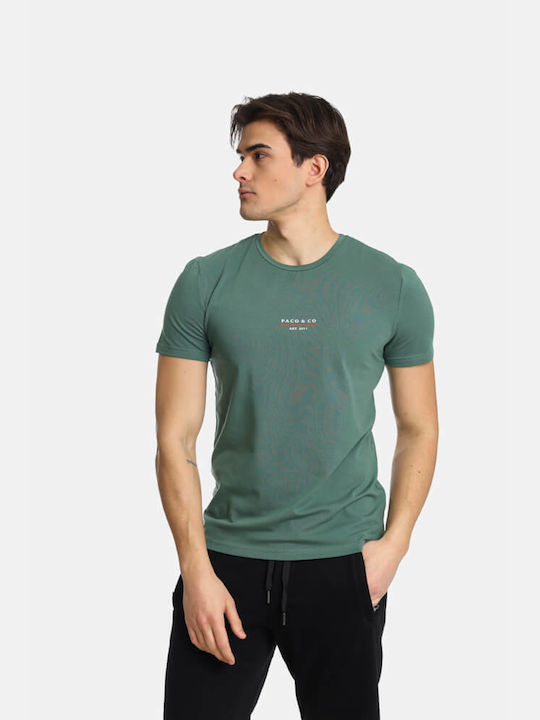 Paco & Co Men's Short Sleeve T-shirt Green