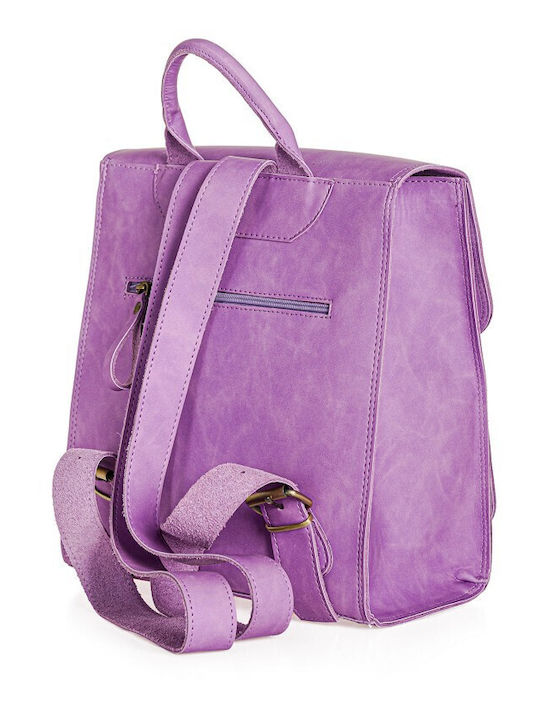 Pierro Accessories Leather Women's Bag Backpack Lilac