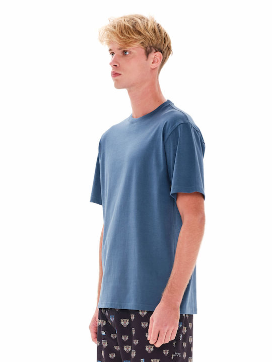 Emerson Herren T-Shirt Kurzarm Blau