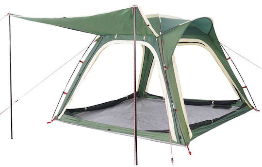 vidaXL Summer Camping Tent Green for 4 People 240x221x160cm