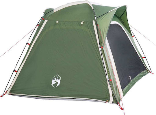 vidaXL Summer Camping Tent Green for 4 People 240x221x160cm