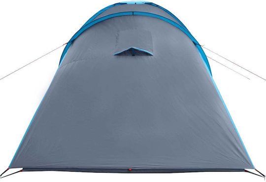 vidaXL Sommer Campingzelt Tunnel Blau Für 6 Personen 576x238x150cm