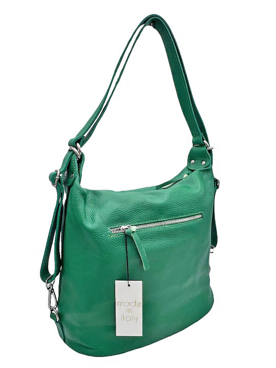 Savil Leather Women's Bag Backpack Green