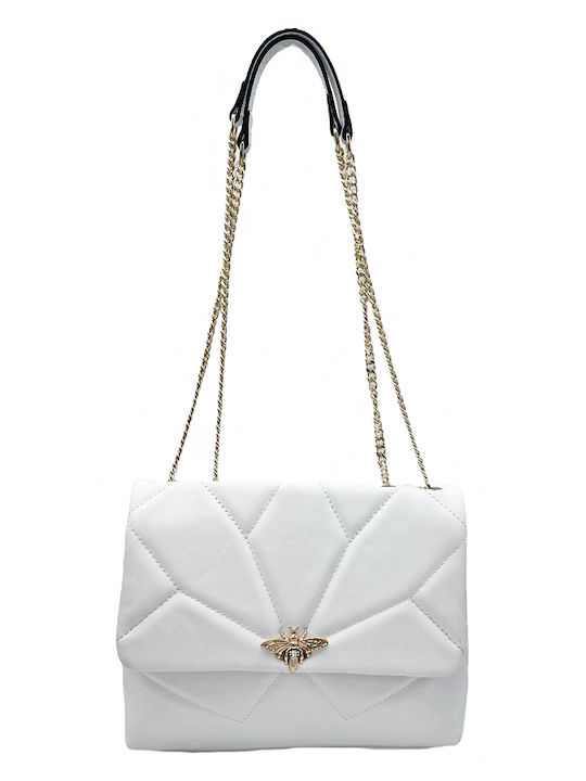 Savil Leather Women's Bag Shoulder White