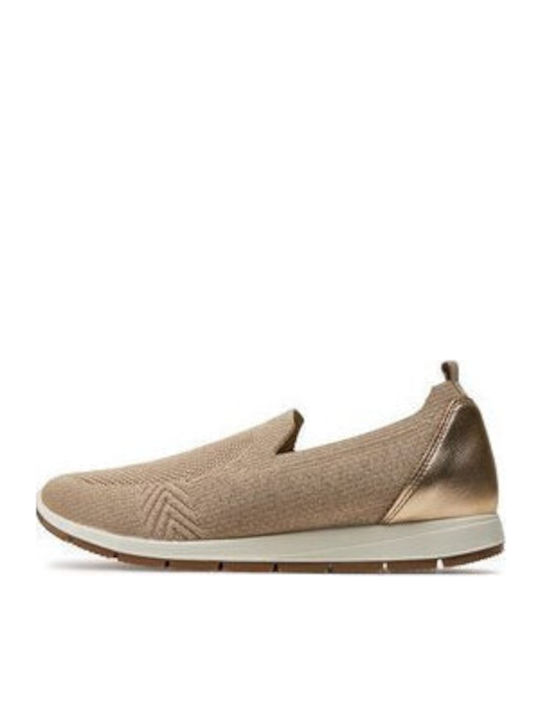 Damen Mokassins in Beige Farbe