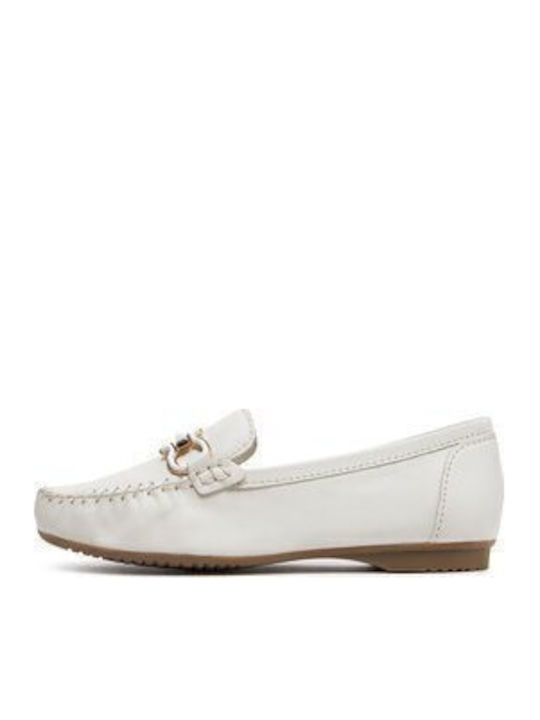 Women's Moccasins in White Color