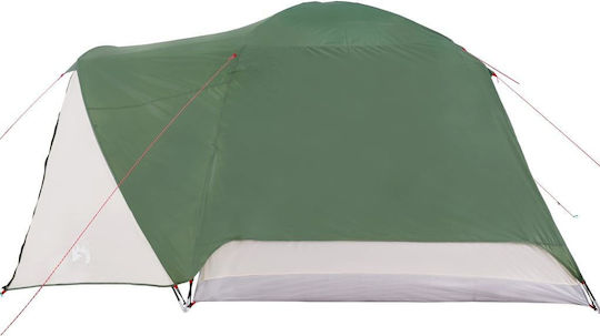 vidaXL Καλοκαιρινή Σκηνή Camping Πράσινη για 6 Άτομα 184x370x190εκ.
