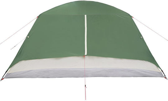 vidaXL Καλοκαιρινή Σκηνή Camping Πράσινη για 6 Άτομα 184x370x190εκ.