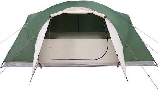 vidaXL Summer Camping Igloo Tent Green with Double Cloth for 8 People 360x430x190cm