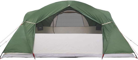 vidaXL Summer Camping Igloo Tent Green with Double Cloth for 8 People 360x430x190cm