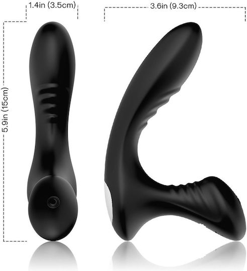 Boss Of Toys Anal Vibrator Large Black 15cm