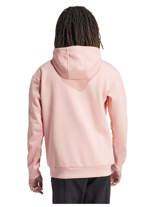 Adidas Future Icons Badge Sport Men's Sweatshirt with Hood Pink