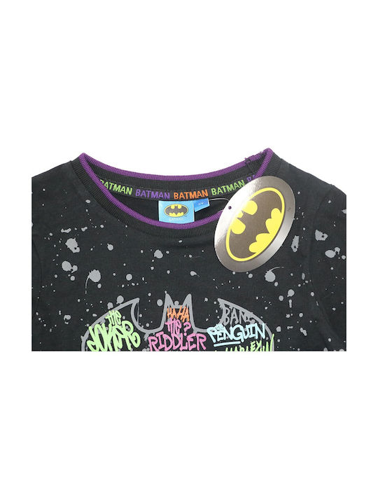 Superheroes Kinder T-shirt Schwarz