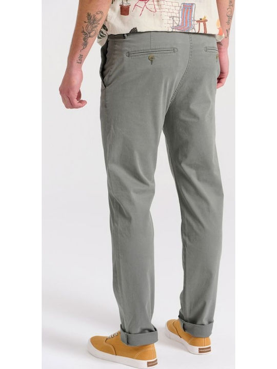 Trousers Chino Elastic in Regular Fit Sage Green