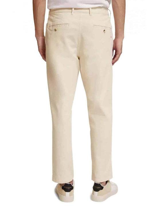 Scotch & Soda Drift Ανδρικό Παντελόνι Chino Εκρού