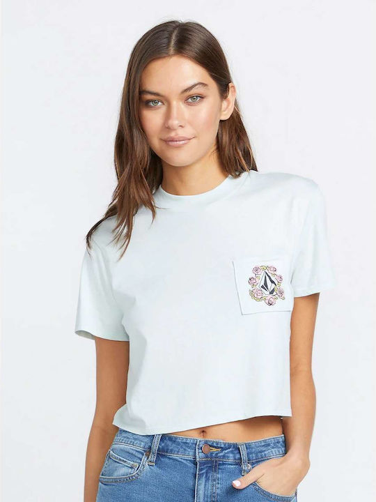 Volcom Pocket Dial Damen T-shirt Weiß