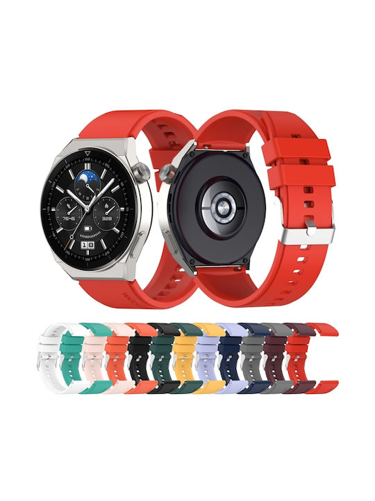 Strap Silicone Orange (Huawei Watch GT2 / GT3 (42mm) / GT3 Pro (43mm)Honor Magic Watch 2Realme Watch 2)