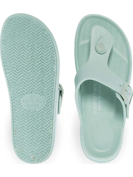 Flip Flops In Sandal Style In Green Colour