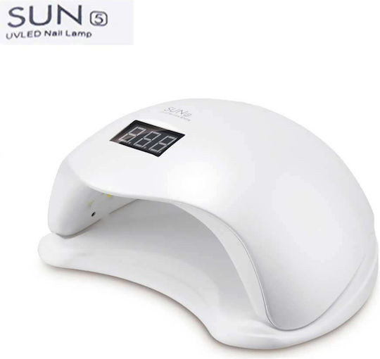 5 Uvled Лампа за изпичане на нокти UV / LED 48W Бял