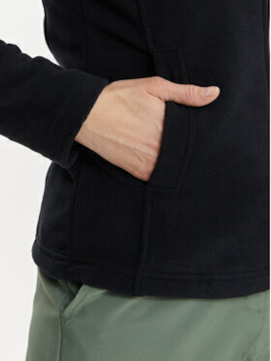 Fleece Γυναικεία Ζακέτα Μαύρο