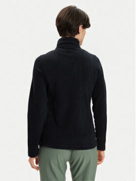 Fleece Γυναικεία Ζακέτα Μαύρο