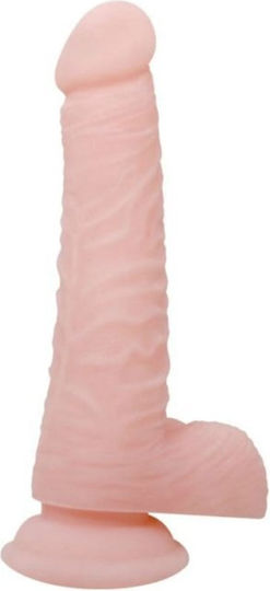 Baile Super Realistic Dildo with Scrotum & Suction Cup Flesh 19cm