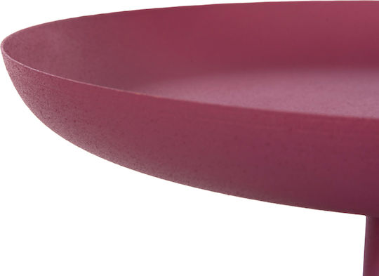 Rundes Beistelltisch Delbel Metall Rosa M36xB36xH49cm