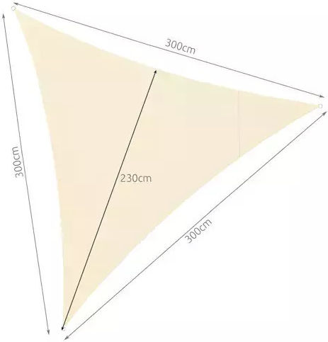 Gardlov Sonnensegel Beige 3x3m