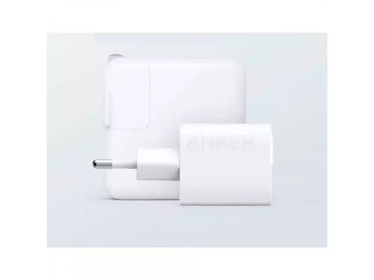 Anker Încărcător Fără Cablu cu Port USB-A și Port USB-C 33W Livrarea energiei Albς (323 Ultra-Compact)