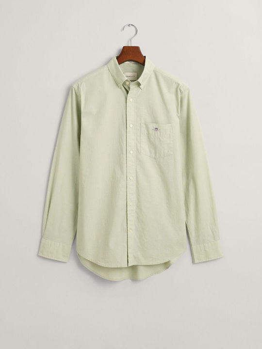 Long-sleeved Cotton Shirt Pink