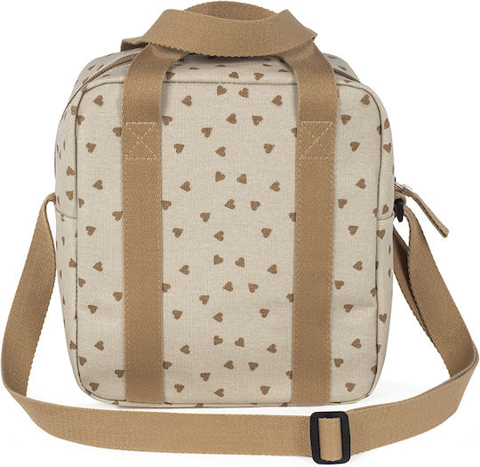 Walking Mum Ισοθερμική Τσάντα Ώμου Poppy Cinnamon Hearts Μ20 x Π22 x Υ12εκ.