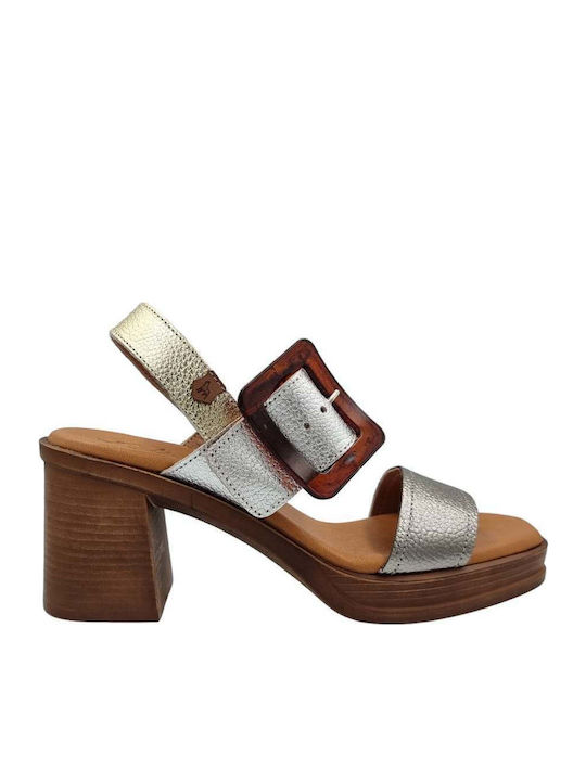 Leather Sandals Gray