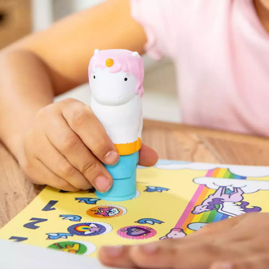 Melissa & Doug Children's Craft Sticker WOW! Activity Book with Sticker Stamp, Unicorn for Children 3 Years Cupcake