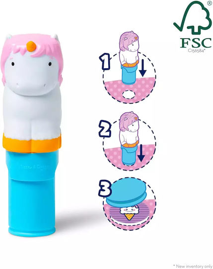 Melissa & Doug Children's Craft Sticker WOW! Activity Book with Sticker Stamp, Unicorn for Children 3 Years Cupcake