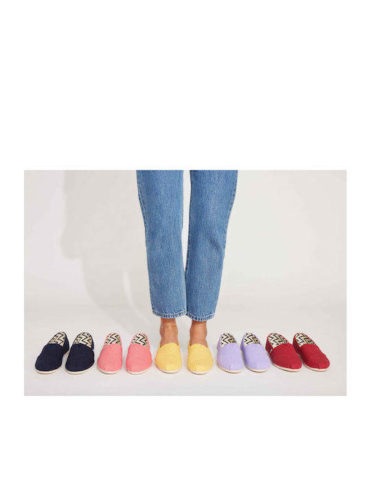 Toms Alpargata Stoff Damen Espadrilles in Gelb Farbe